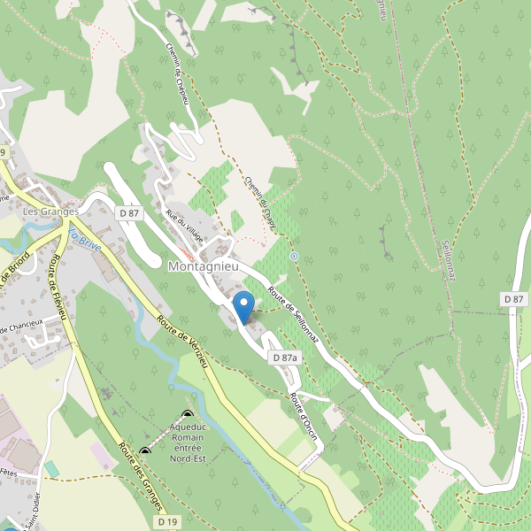 Carte des parkings à Montagnieu (Ain) Thumbnail