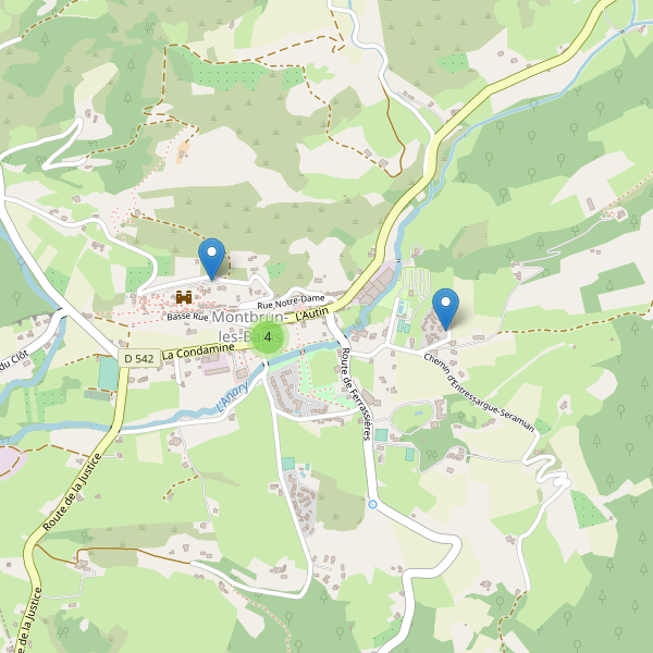 Carte des parkings à Montbrun-les-Bains Thumbnail