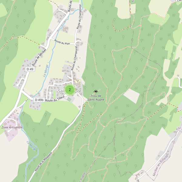 Carte des parkings à Saint-Aupre Thumbnail
