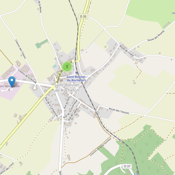 Carte des parkings à Saint-Bonnet-de-Rochefort Thumbnail