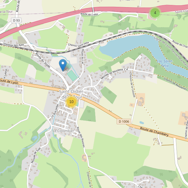 Carte des parkings à Saint-Didier-de-la-Tour Thumbnail