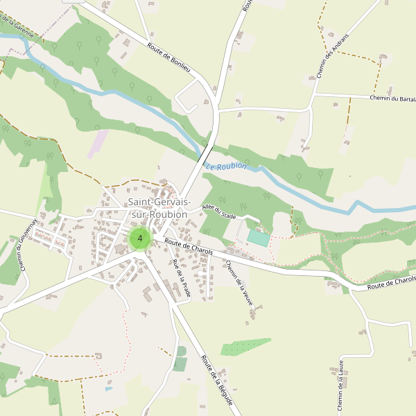 Carte des parkings à Saint-Gervais-sur-Roubion Thumbnail