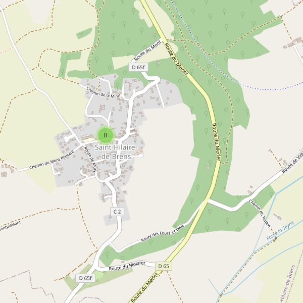 Carte des parkings à Saint-Hilaire-de-Brens Thumbnail