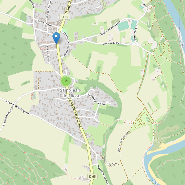 Carte des parkings à Saint-Jean-de-Niost Thumbnail