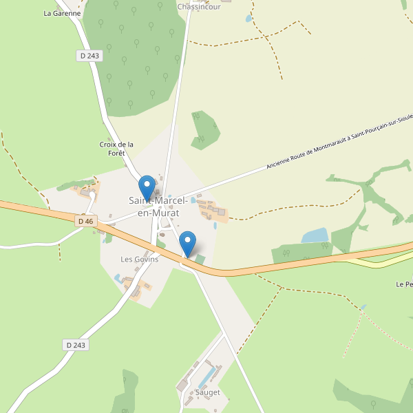 Carte des parkings à Saint-Marcel-en-Murat Thumbnail