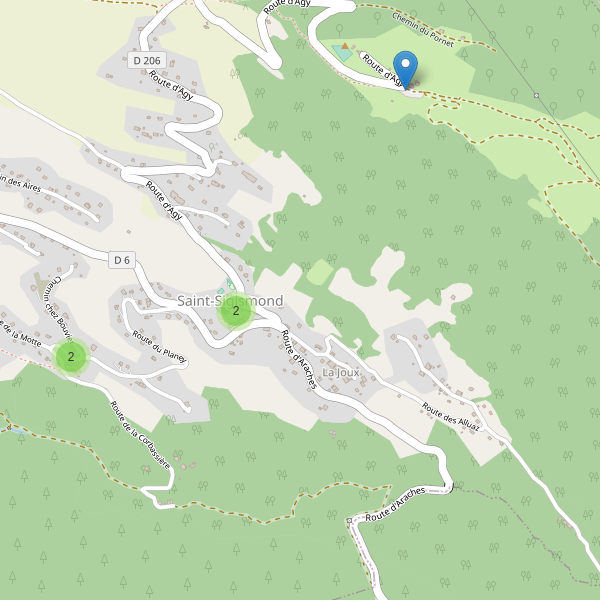 Carte des parkings à Saint-Sigismond (Haute-Savoie) Thumbnail