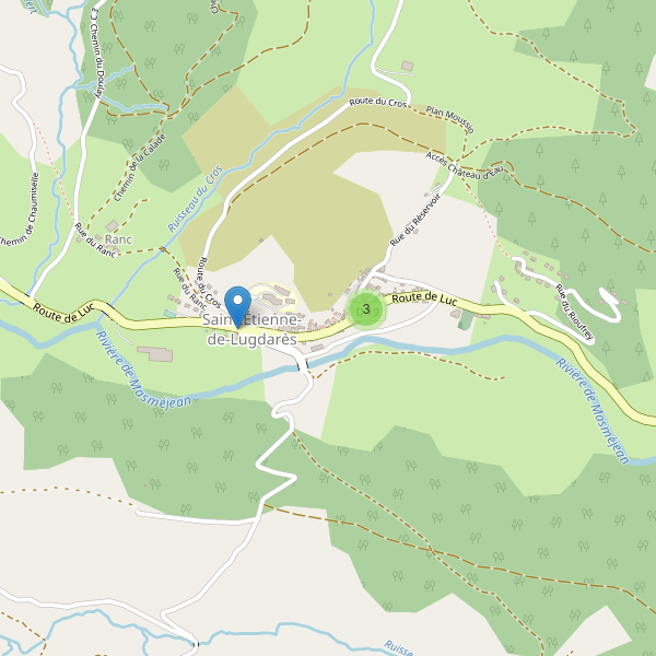Carte des parkings à Saint-Étienne-de-Lugdarès Thumbnail