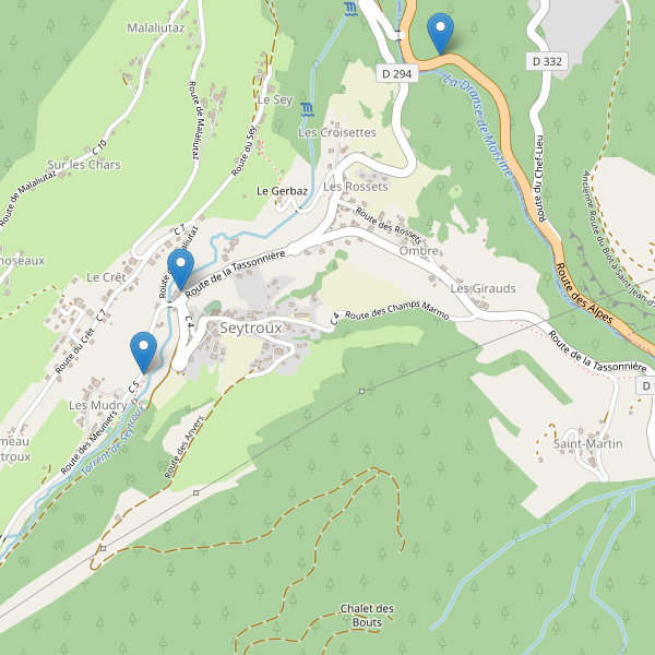 Carte des parkings à Seytroux Thumbnail