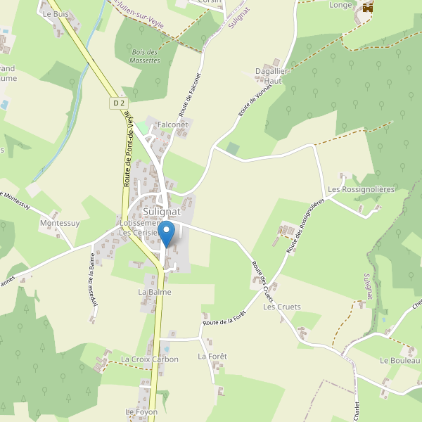 Carte des parkings à Sulignat Thumbnail