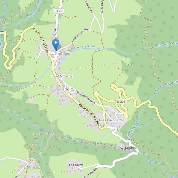 Carte des parkings à Thoiry (Savoie) Thumbnail