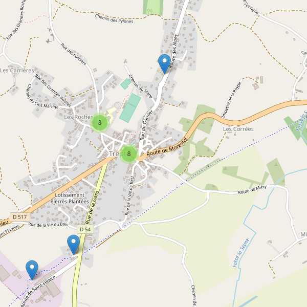 Carte des parkings à Trept Thumbnail