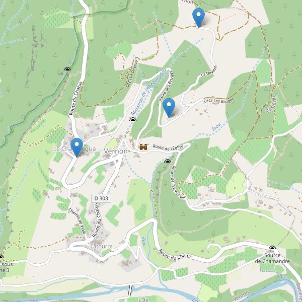 Carte des parkings à Vernon (Ardèche) Thumbnail
