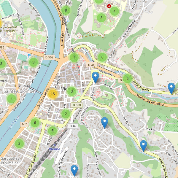 Carte des parkings à Vienne Thumbnail