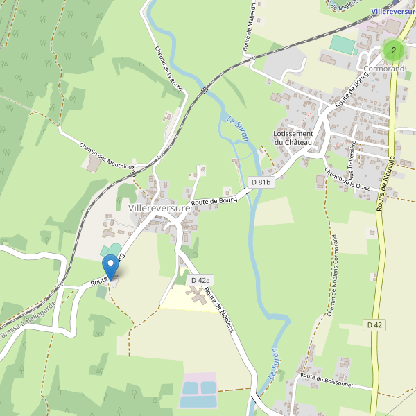 Carte des parkings à Villereversure Thumbnail