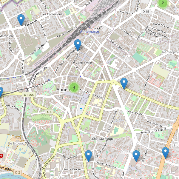 Carte des pharmacies à Annemasse Thumbnail