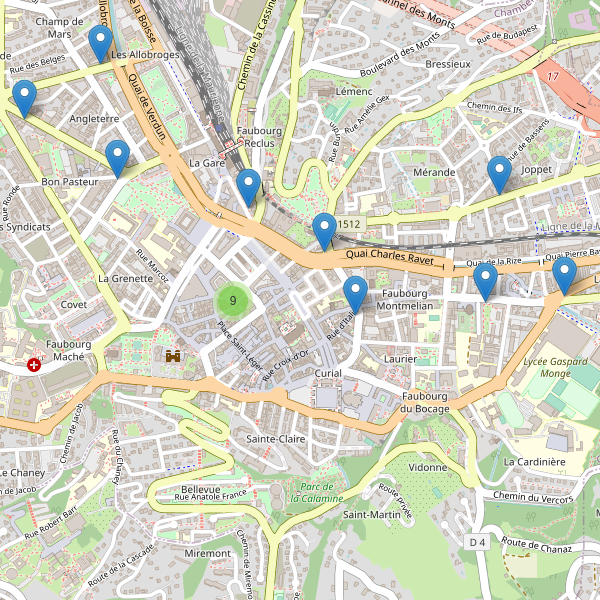 Carte des pharmacies à Chambéry Thumbnail