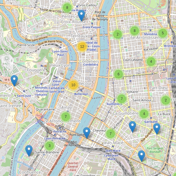 Carte des pharmacies à Lyon (Rhône) Thumbnail