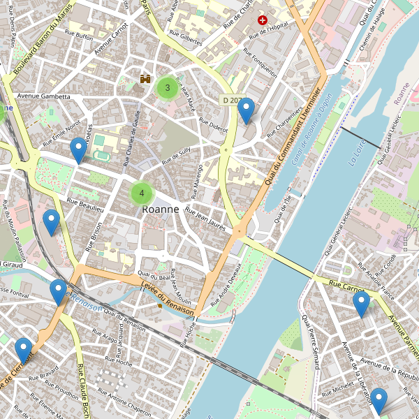 Carte des pharmacies à Roanne Thumbnail