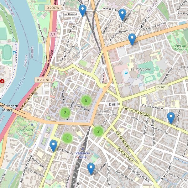 Carte des pharmacies à Valence (Drôme) Thumbnail