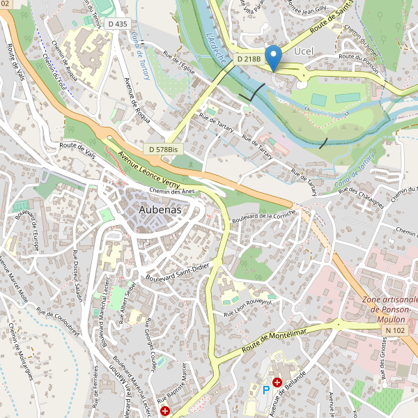Carte des stationnement-velos à Aubenas Thumbnail