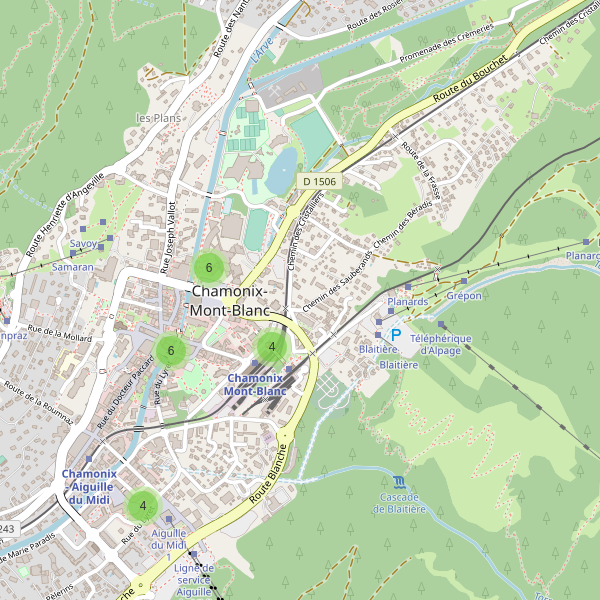 Carte des stationnement-velos à Chamonix-Mont-Blanc Thumbnail