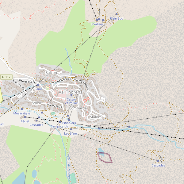 Carte des stationnement-velos à Val Thorens Thumbnail