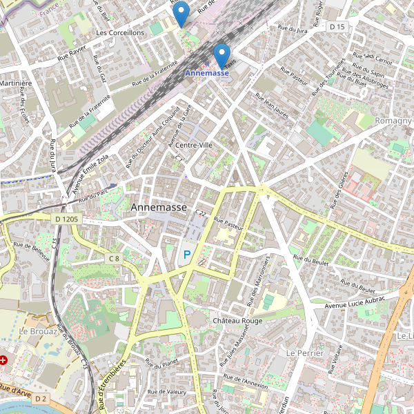 Carte des taxi à Annemasse Thumbnail