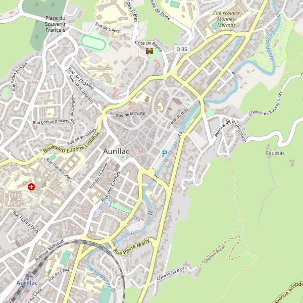 Carte des taxi à Aurillac Thumbnail