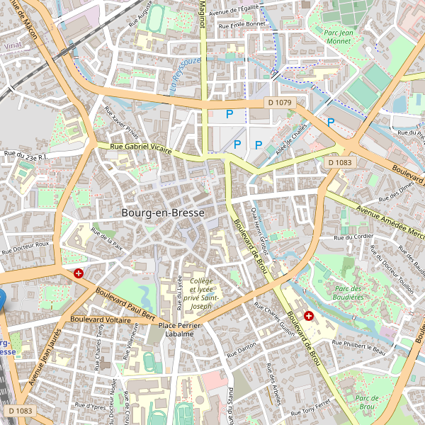 Carte des taxi à Bourg-en-Bresse Thumbnail
