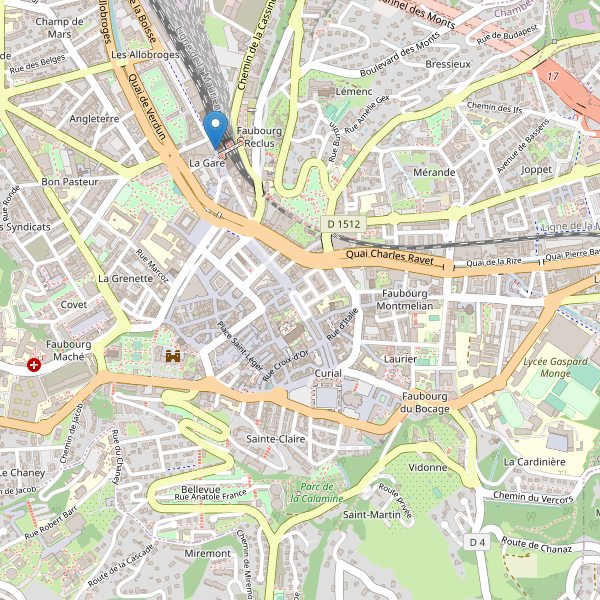 Carte des taxi à Chambéry Thumbnail
