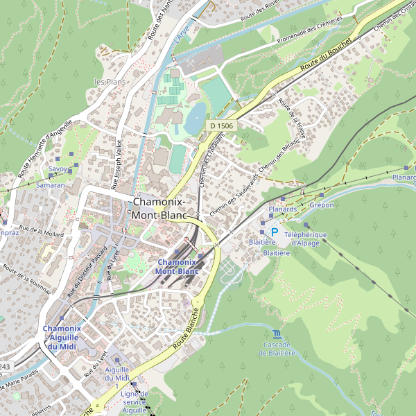 Carte des taxi à Chamonix-Mont-Blanc Thumbnail