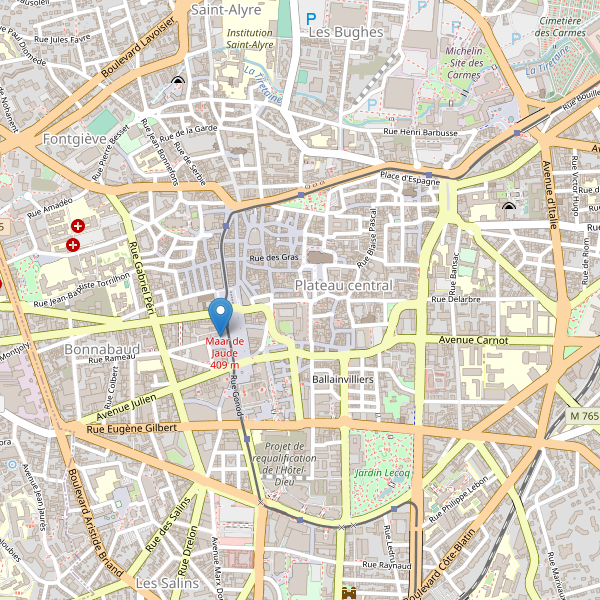 Carte des taxi à Clermont-Ferrand Thumbnail