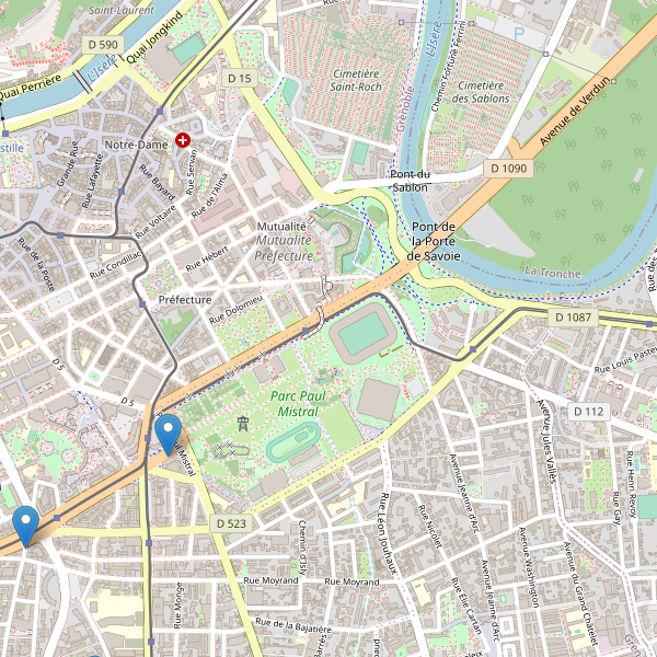 Carte des taxi à Grenoble Thumbnail