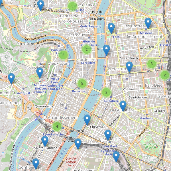 Carte des taxi à Lyon (Rhône) Thumbnail