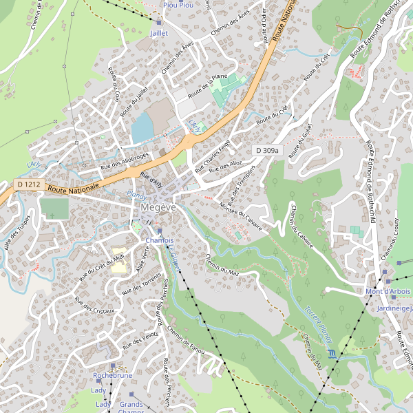 Carte des taxi à Megève Thumbnail