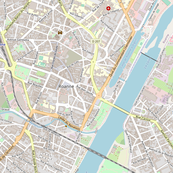 Carte des taxi à Roanne Thumbnail