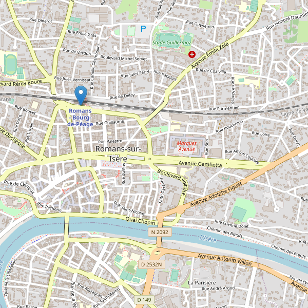 Carte des taxi à Romans-sur-Isère Thumbnail