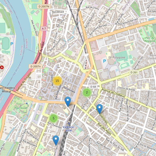 Carte des vetements à Valence (Drôme) Thumbnail