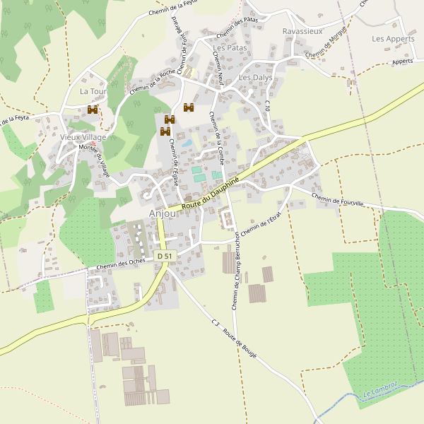 Carte des supermarches à Anjou Thumbnail