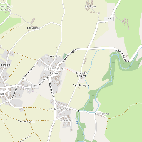 Carte des attractions à Aulhat-Saint-Privat Thumbnail