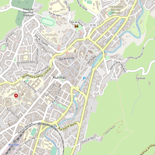 Carte des bijouteries à Aurillac Thumbnail