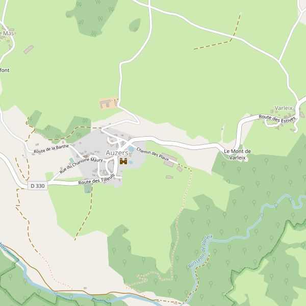 Carte des attractions à Auzers Thumbnail