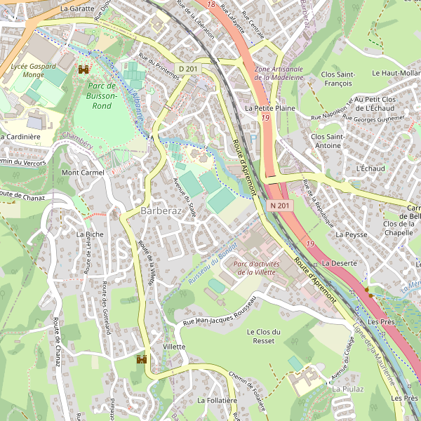 Carte des marches à Barberaz Thumbnail