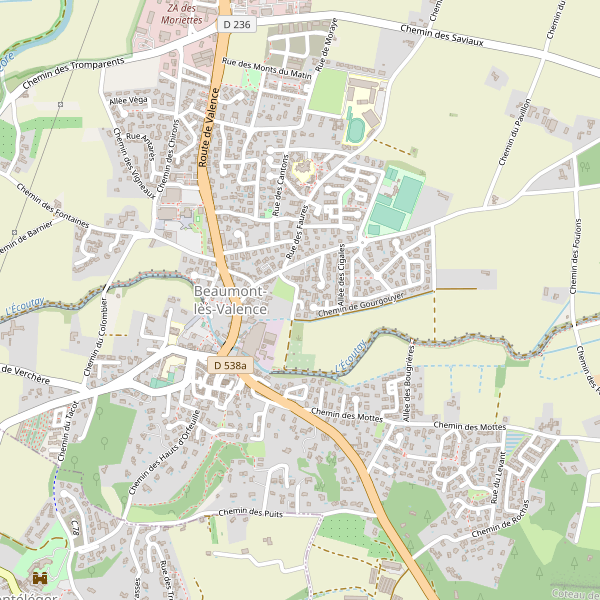 Carte des monuments à Beaumont-lès-Valence Thumbnail