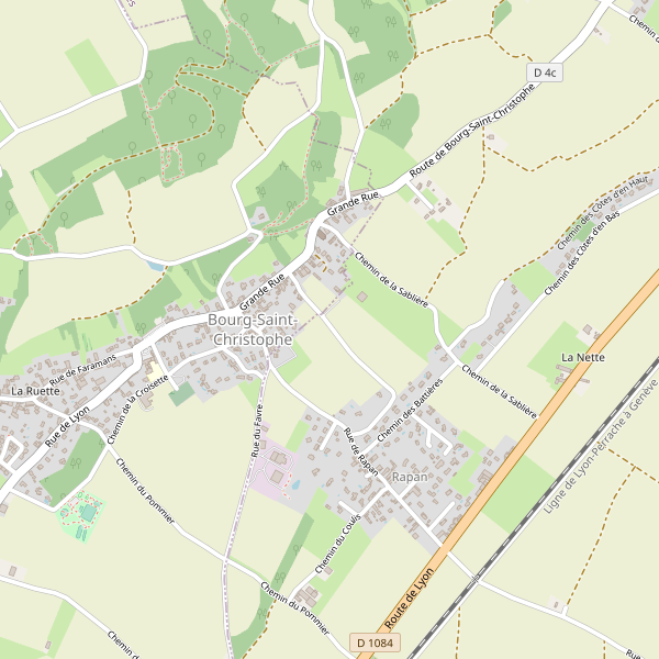 Plan de Bourg-Saint-Christophe Thumbnail