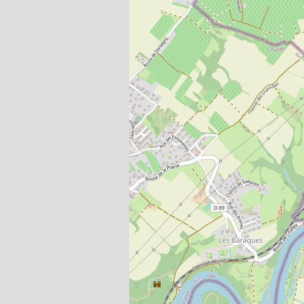 Carte des hotels à Challex Thumbnail