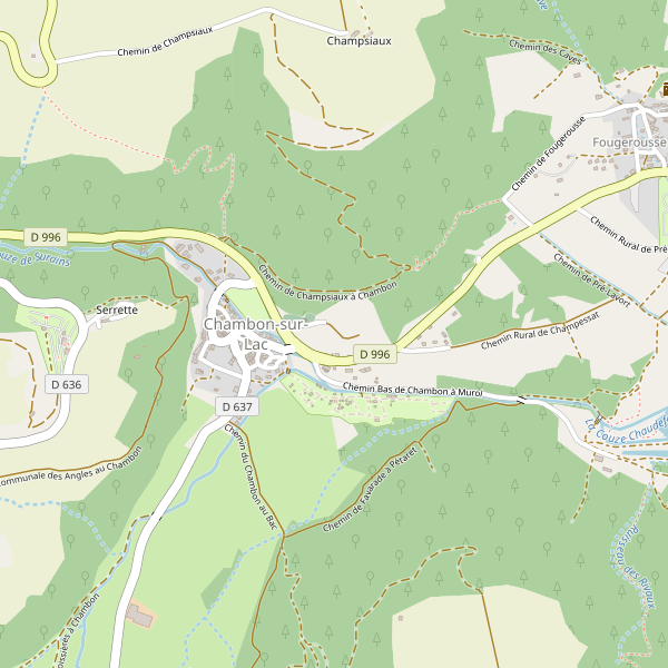 Plan de Chambon-sur-Lac Thumbnail