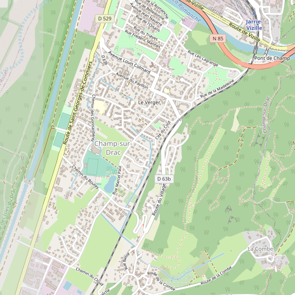 Carte des hotels à Champ-sur-Drac Thumbnail
