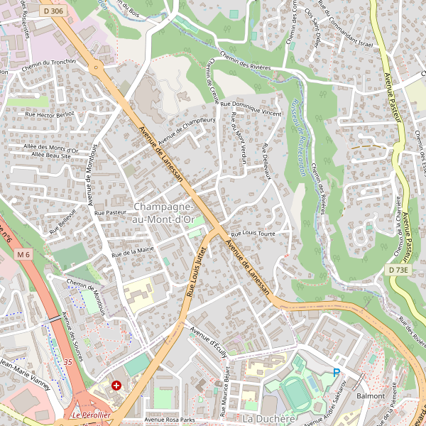 Carte des location-voiture à Champagne-au-Mont-d'Or (Rhône) Thumbnail