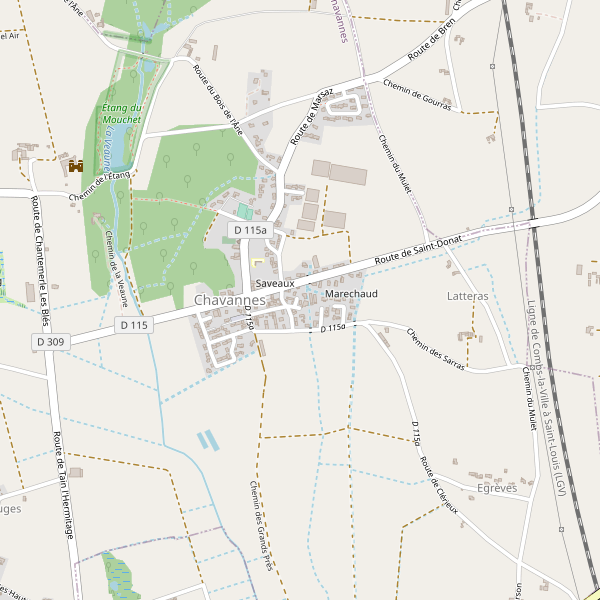 Carte des monuments à Chavannes (Drôme) Thumbnail